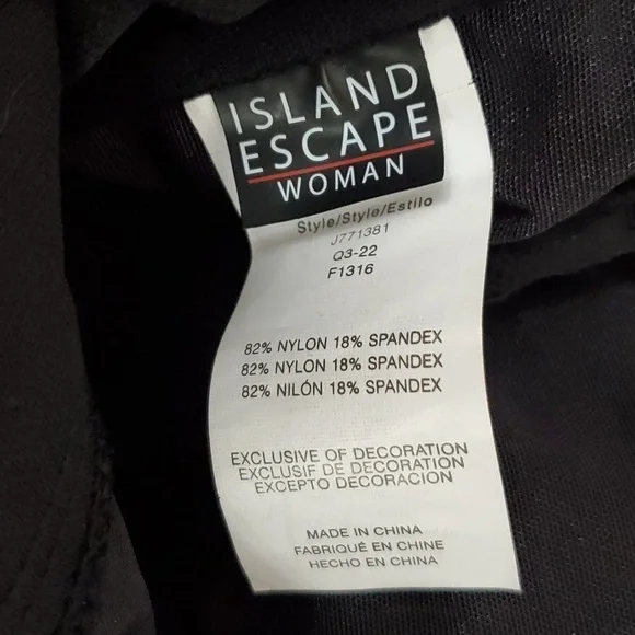 Island Escape Black and White One Piece Swimsuit - Picture 11 of 15